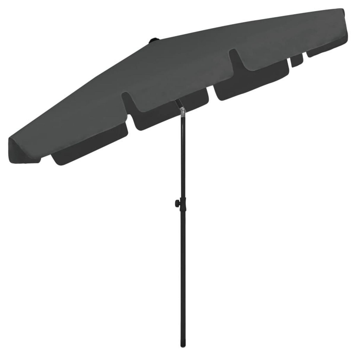 VIDAXL Parasol de plage anthracite 200x125 cm