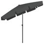 Voir la diapositive 4 : VIDAXL Parasol de plage anthracite 200x125 cm