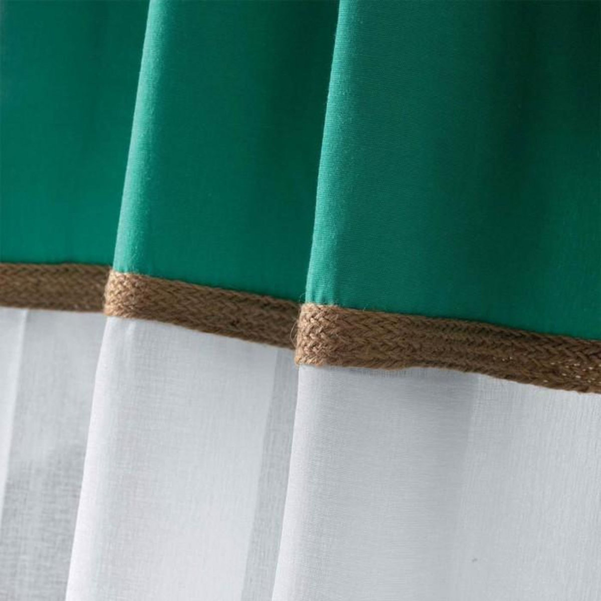 Paris Prix Rideau Voilage à Œillets  Kelonia  140x240cm Vert