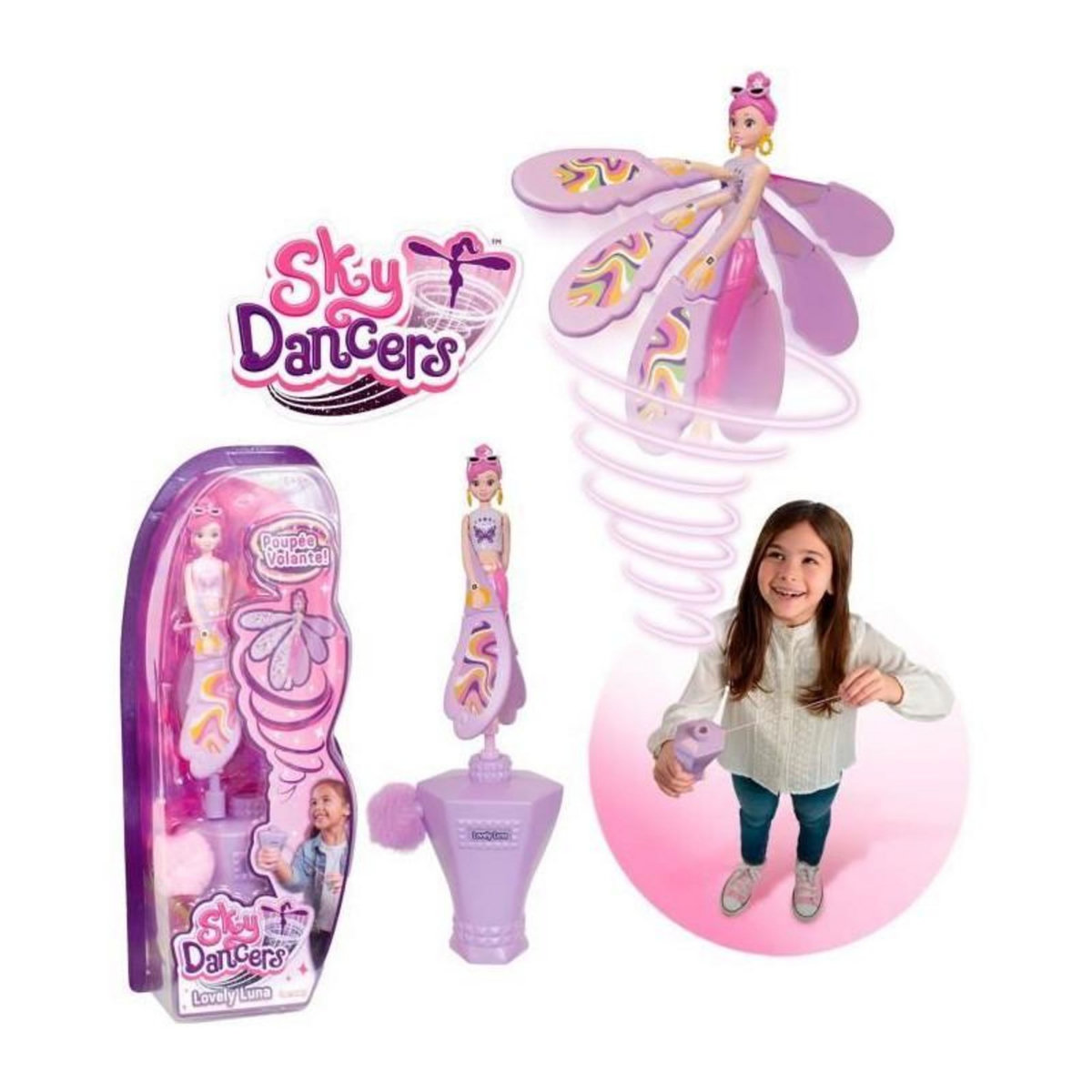 LANSAY Sky Dancers - LANSAY - Lovely Luna - Poupée volante - Des 6 ans