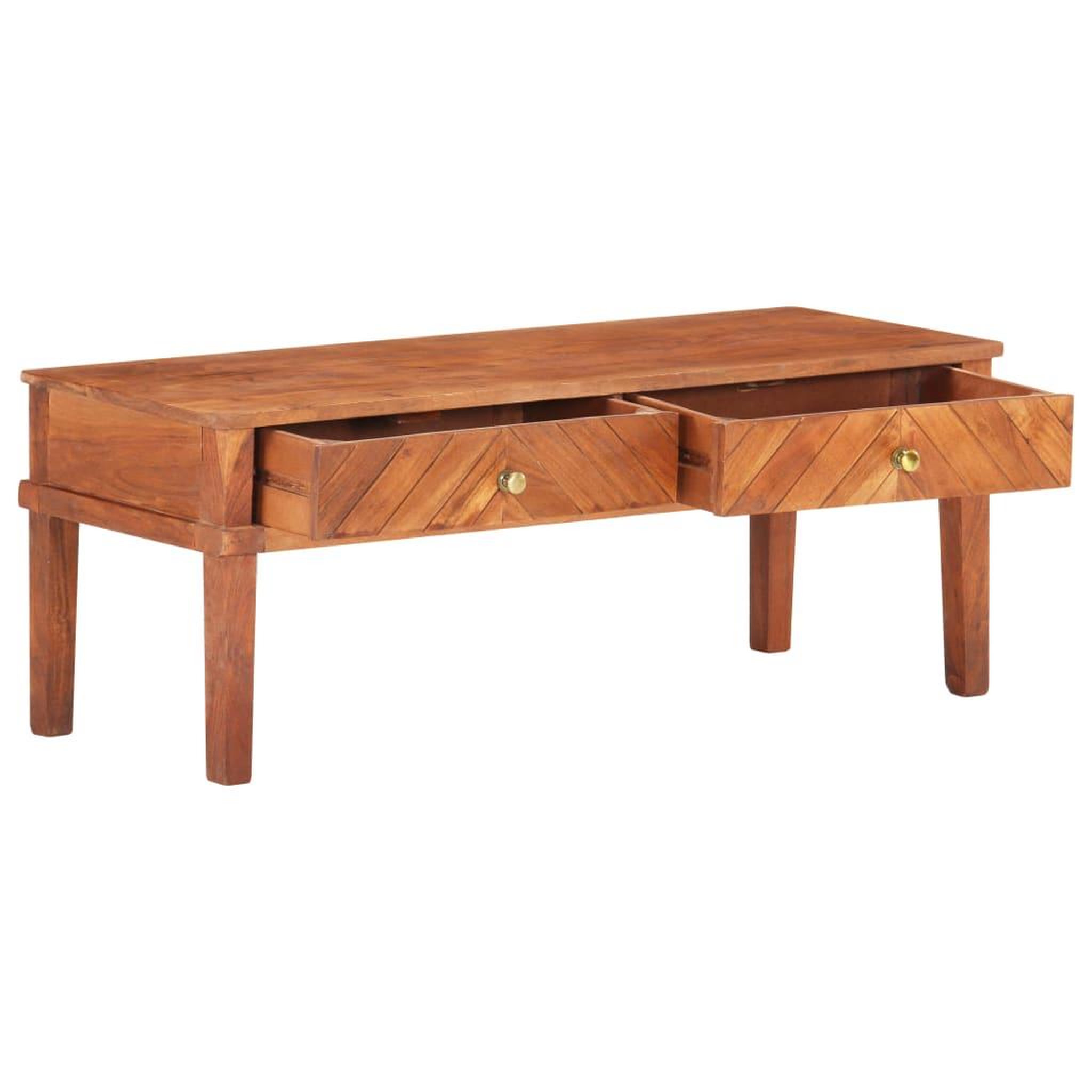Voir la diapositive 2 : VIDAXL Meuble TV 110x40x41 cm Bois d'acacia massif