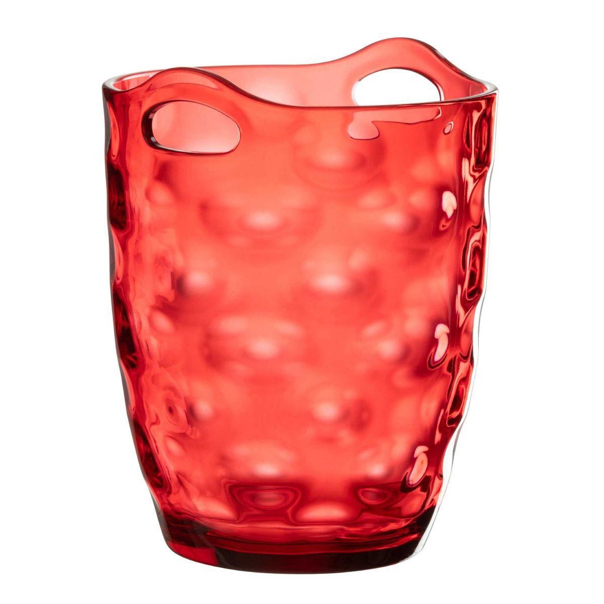 J-LINE Seau à glace  leonard  23cm rouge