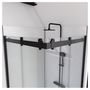 Voir la diapositive 2 : Paroi de douche ROLLING BLACK SQUARE 90X90