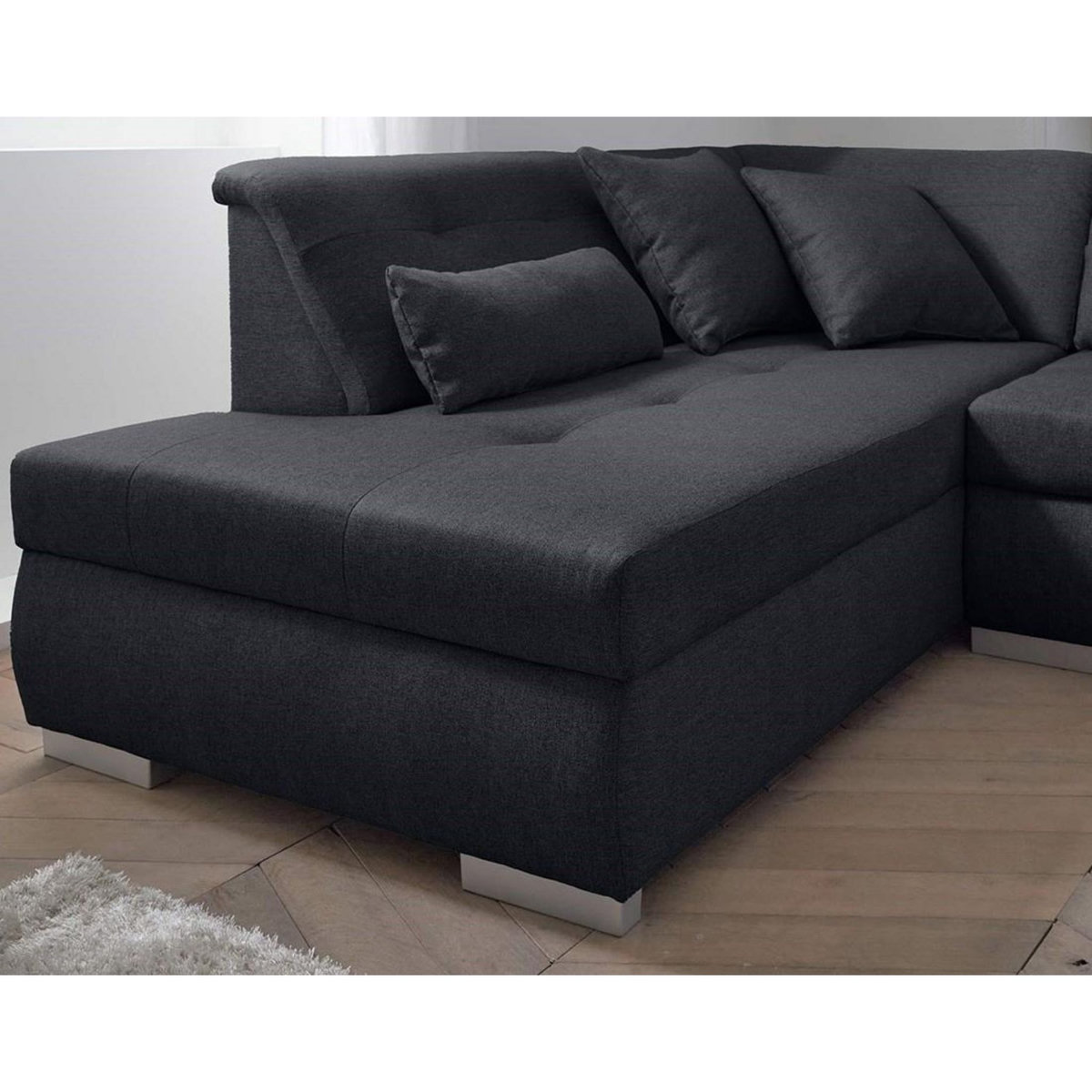 LISA DESIGN Vermont - canapé panoramique d'angle gauche - 7 places - xxl