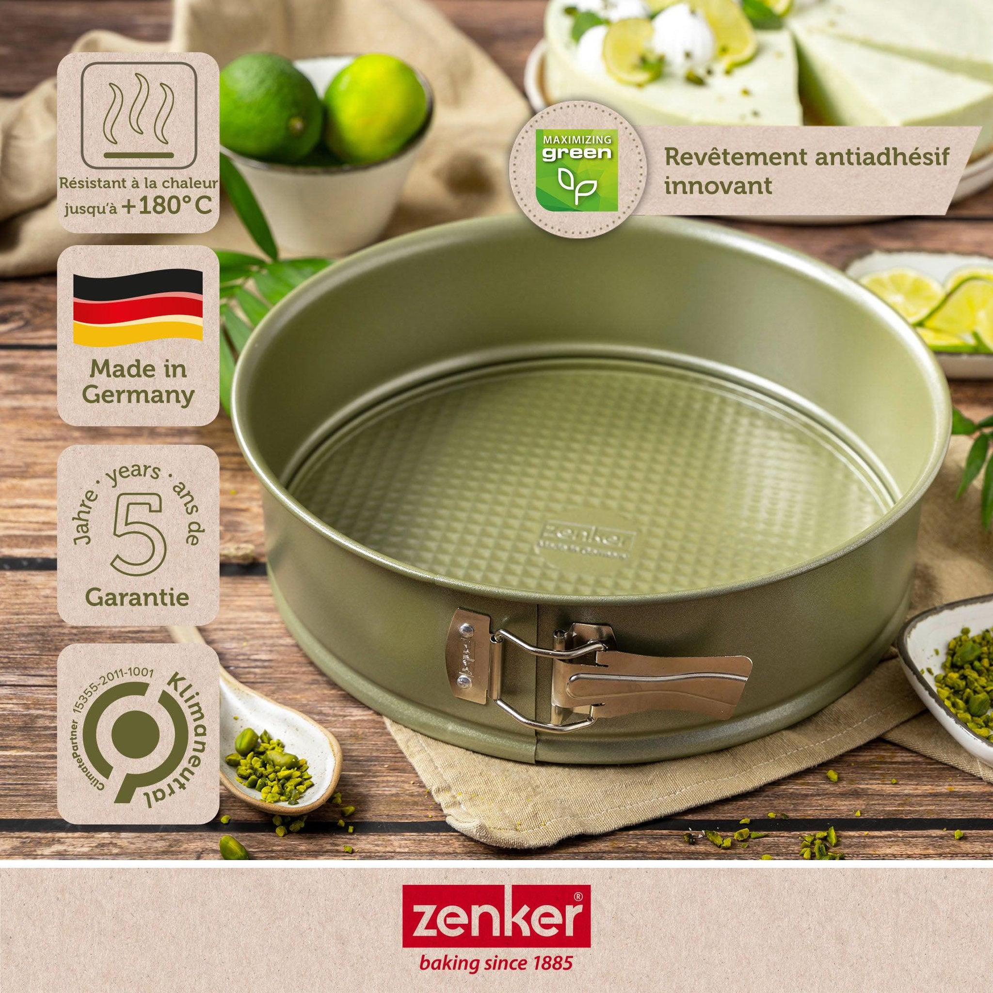 Voir la diapositive 2 : ZENKER Ensemble de 2 moules à manqué à charnière 20 cm zenker green vision