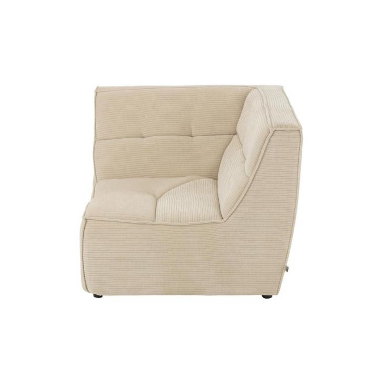 Paris Prix Module Canapé d'Angle Matelassé  Grid  98cm Beige