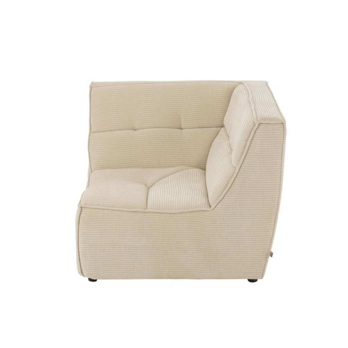 Paris Prix Module Canapé d'Angle Matelassé  Grid  98cm Beige