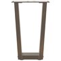 Voir la diapositive 5 : VIDAXL Pieds de table a manger en forme de V 2 pcs acier naturel acier