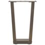 Voir la diapositive 5 : VIDAXL Pieds de table a manger en forme de V 2 pcs acier naturel acier