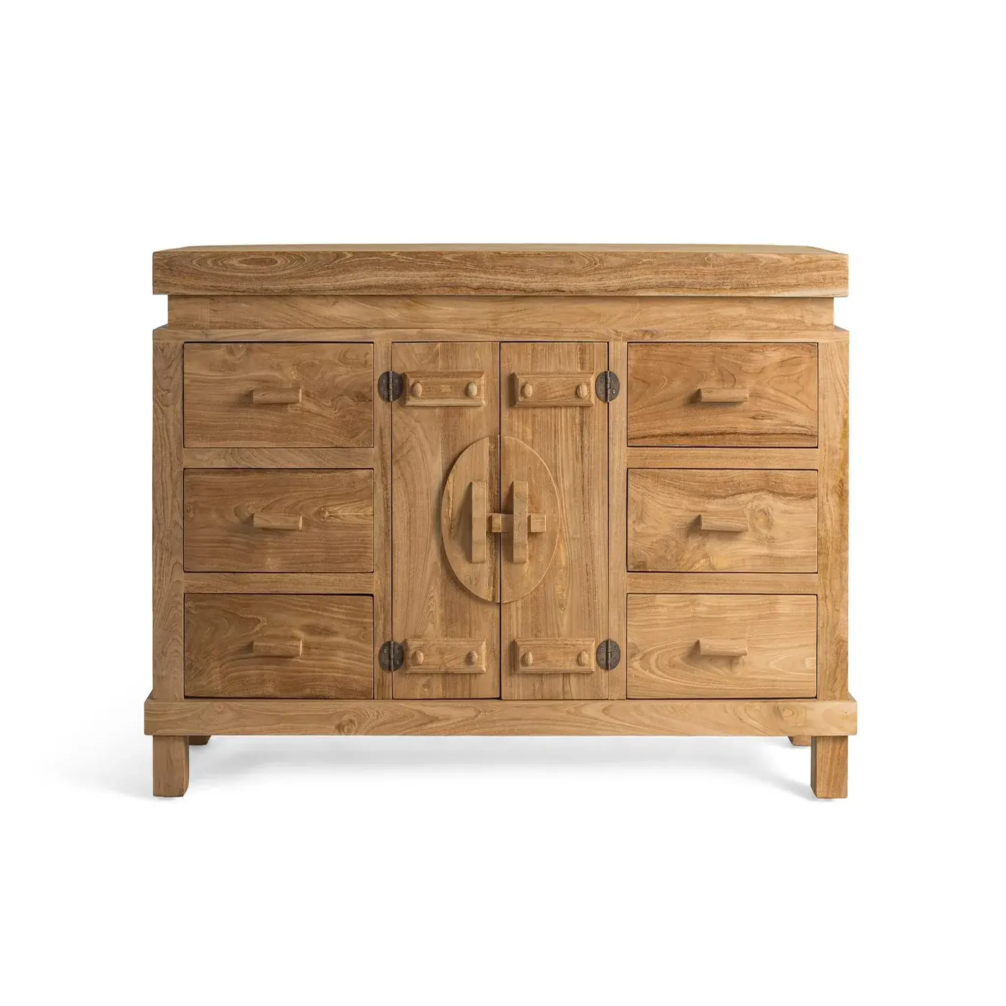 GINER Y COLOMER SL Buffet en bois de teck style oriental rustique