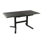 Proloisirs Table de jardin rectangulaire extensible Sotta en aluminium - graphite 110/150 cm