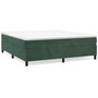 Voir la diapositive 2 : VIDAXL Cadre de lit sans matelas vert fonce 200x200 cm velours