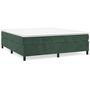 Voir la diapositive 2 : VIDAXL Cadre de lit sans matelas vert fonce 200x200 cm velours