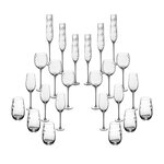 BJORN Set de verres complet STEN - 24 pièces