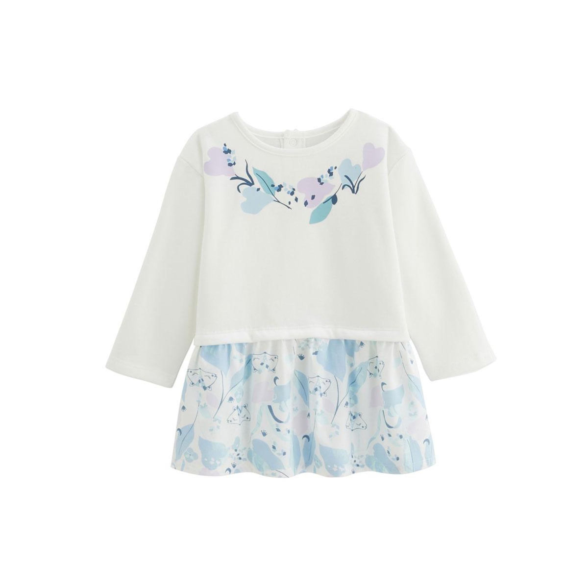 Petit Béguin Robe enfant en molleton Polarmoon