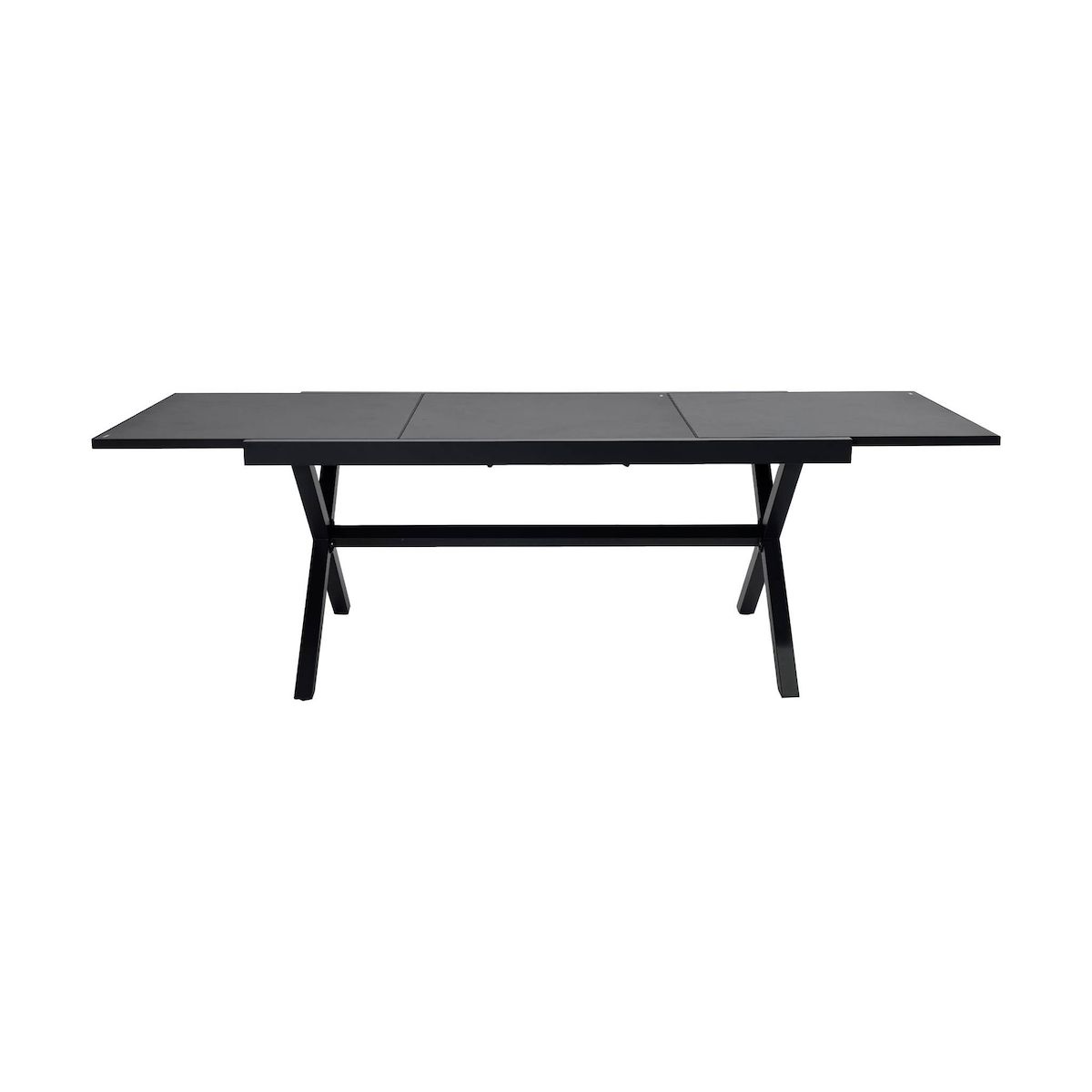 SWEEEK Table de jardin extensible aluminium 8 places anthracite - Ventura