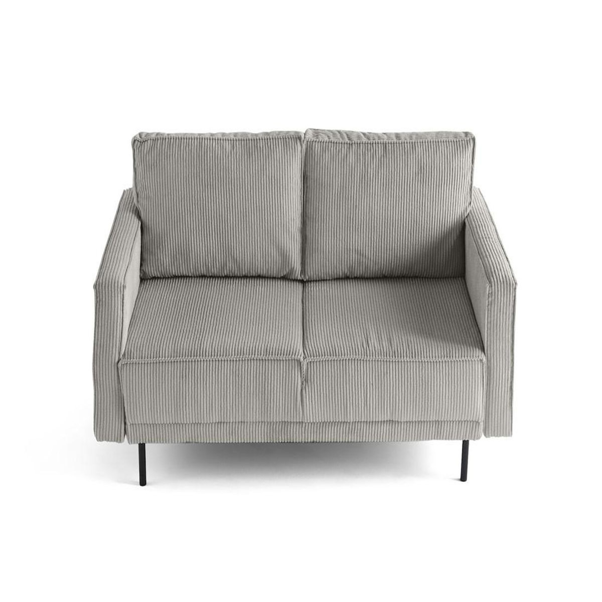 LISA DESIGN Charlie - canapé droit 2 places - en velours côtelé