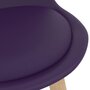 VIDAXL Tabourets de bar lot de 2 violet fonce similicuir