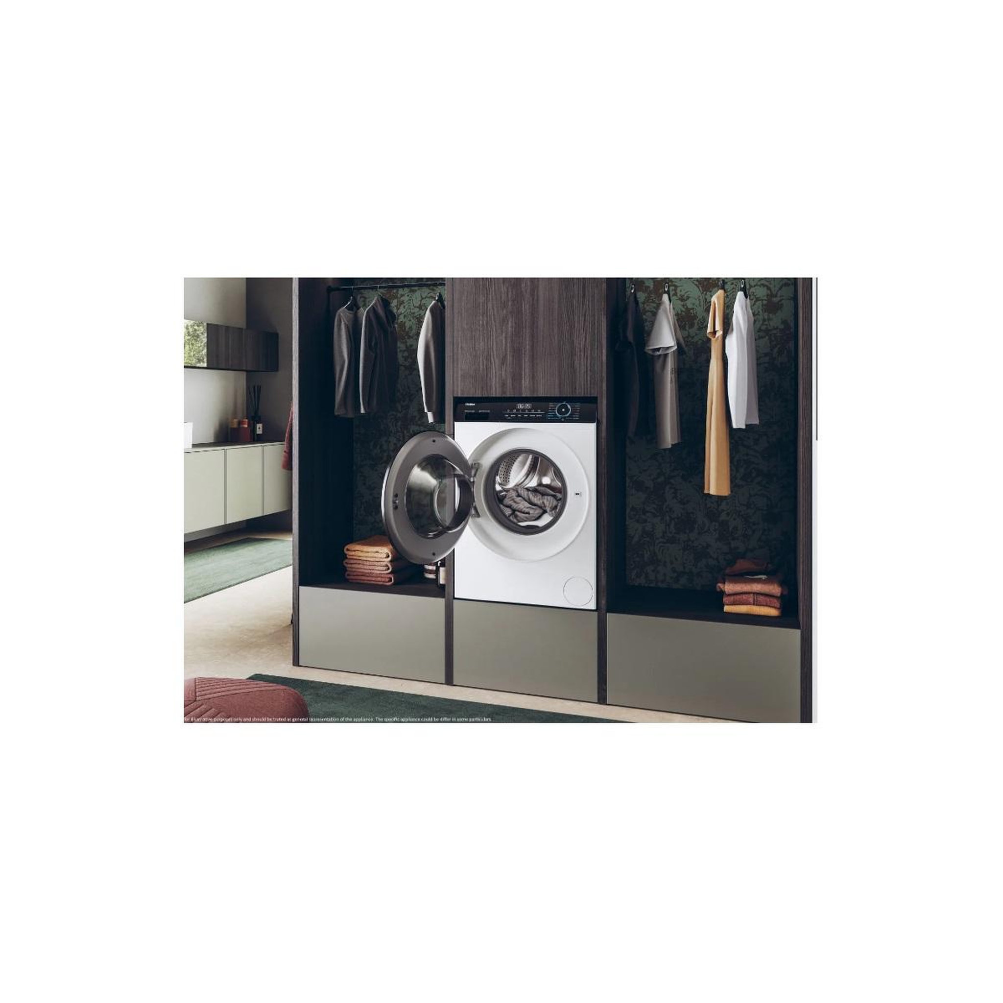 Voir la diapositive 3 : HAIER Lave-linge frontal 8 kg 1400 tours/min blanc - hw80-b14g939-fr