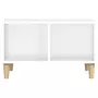 VIDAXL Table basse Blanc brillant 60x50x36,5 cm Bois d'ingenierie