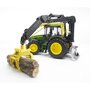 BRUDER Tracteur Forestier John Deere 7930 + Chargeur