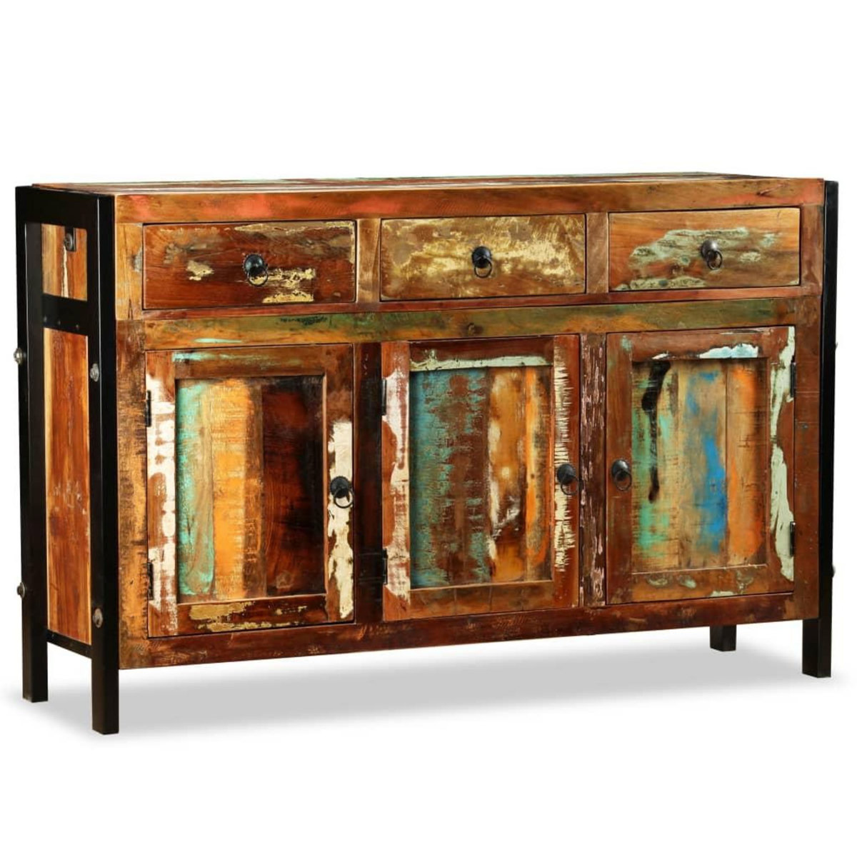 VIDAXL Buffet Bois de recuperation massif 120x35x76 cm