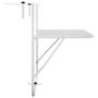 Voir la diapositive 4 : VIDAXL Table de balcon Blanc 60x40 cm Acier