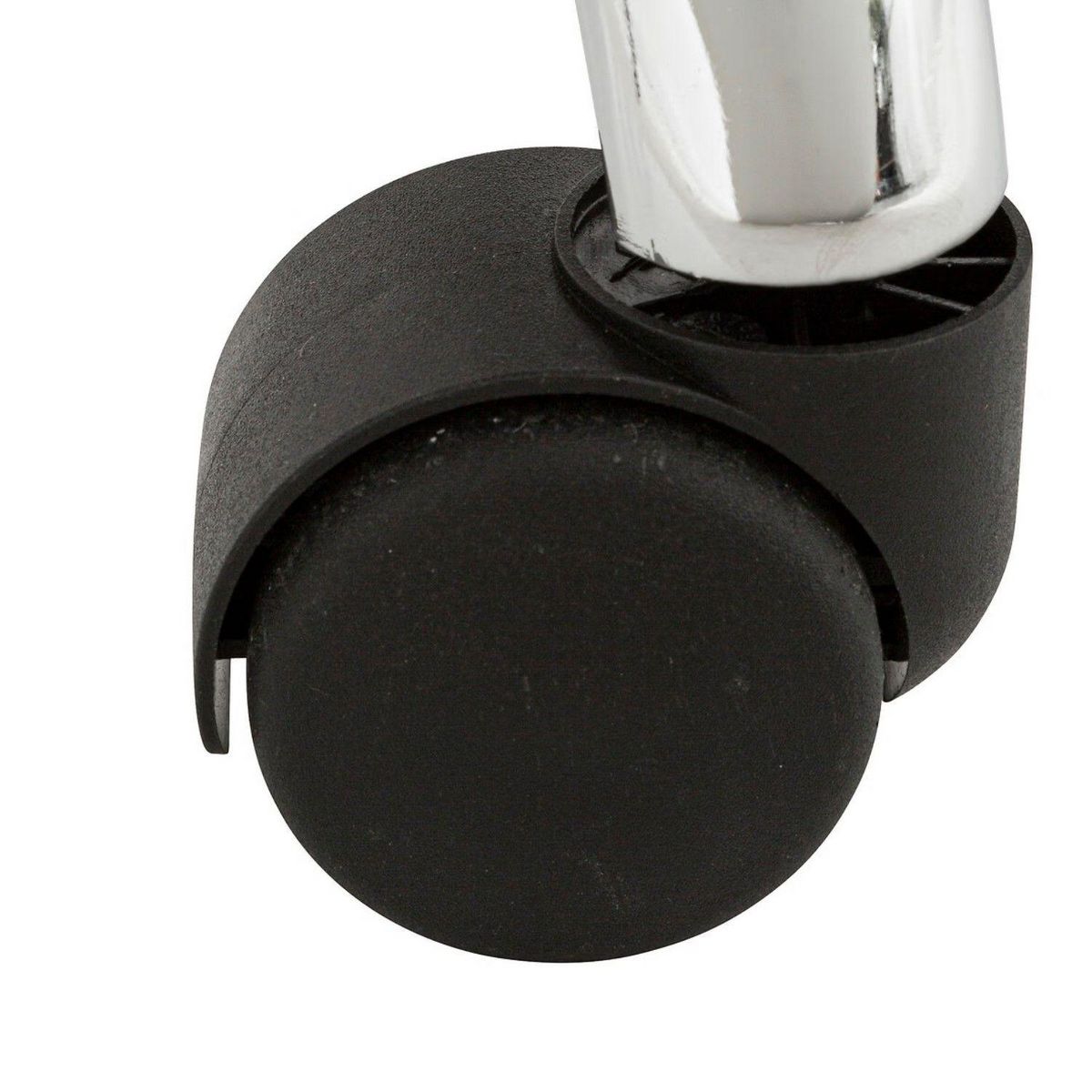 ATMOSPHERA Chaise de bureau à roulette en bouclette GEOS - Blanc