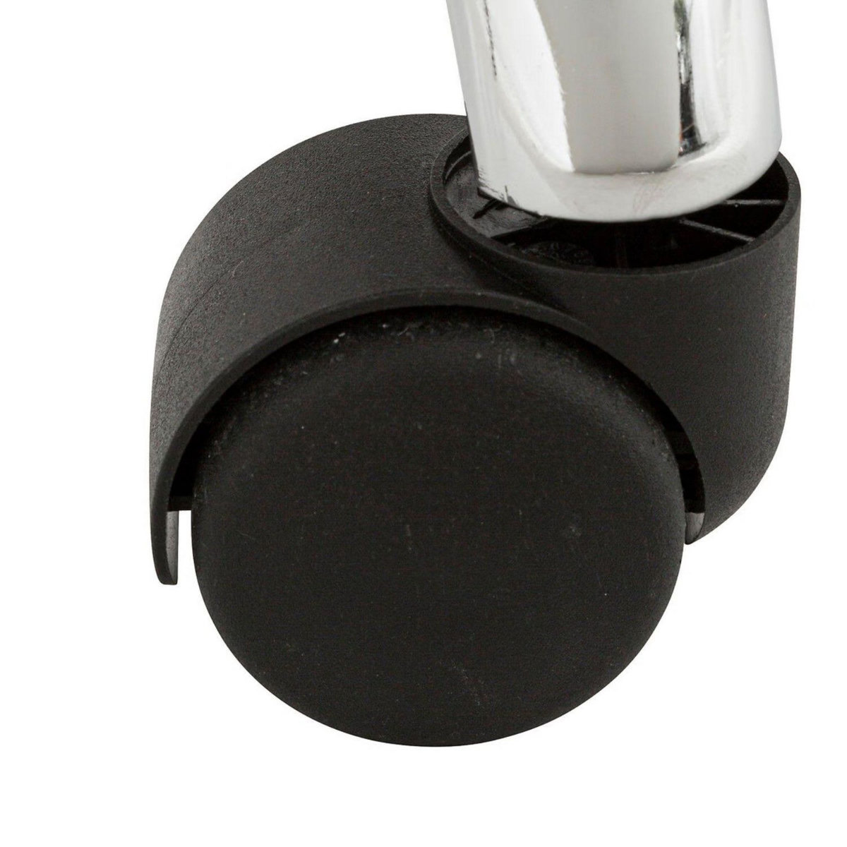 ATMOSPHERA Chaise de bureau à roulette en bouclette GEOS - Blanc