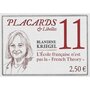  PLACARDS & LIBELLES N° 11 : L'ECOLE FRANCAISE N'EST PAS LA  FRENCH THEORY , Kriegel Blandine
