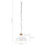 Voir la diapositive 6 : VIDAXL Lampe suspendue industrielle 58 cm Blanc E27