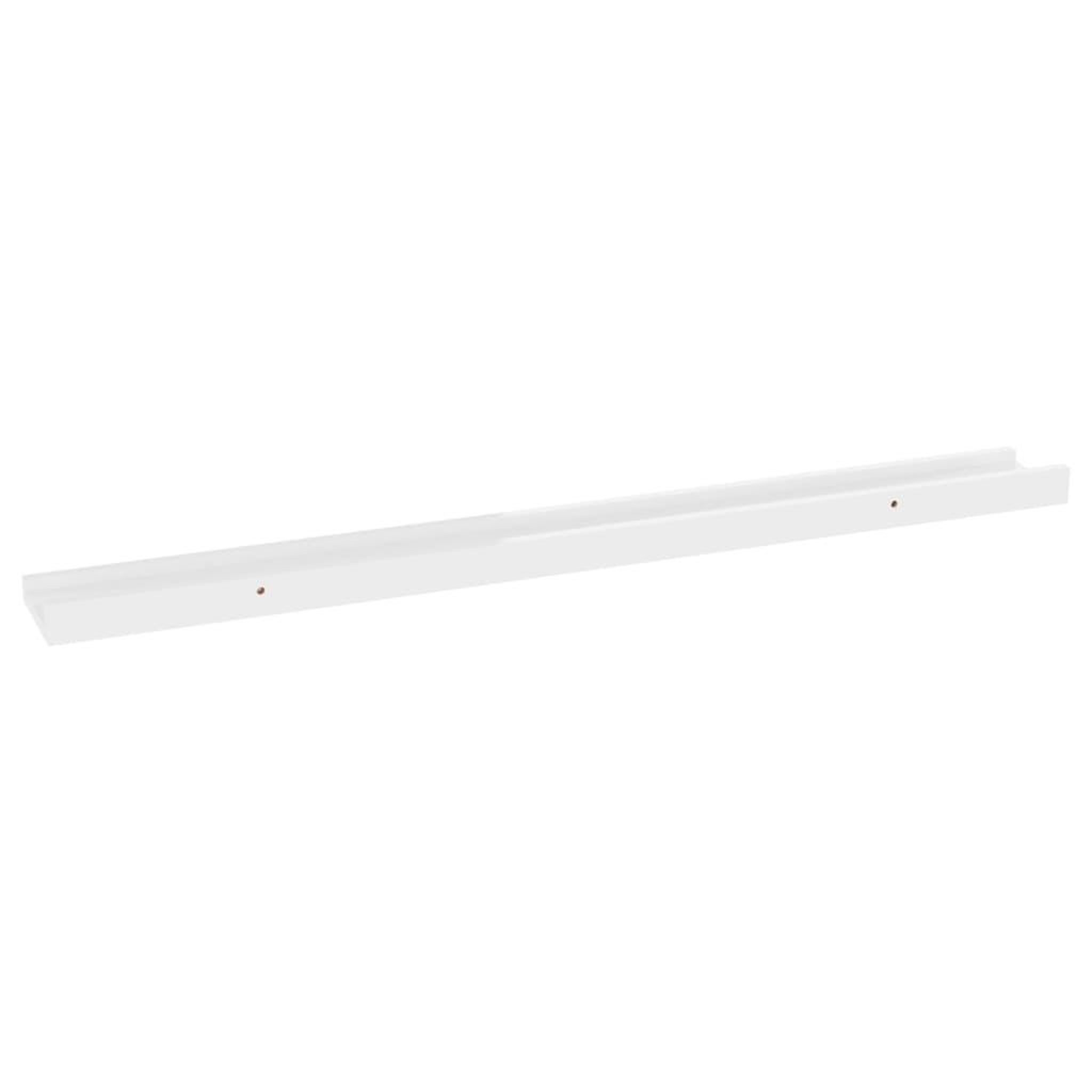 Voir la diapositive 5 : VIDAXL Etageres murales 4 pcs Blanc brillant 80x9x3 cm