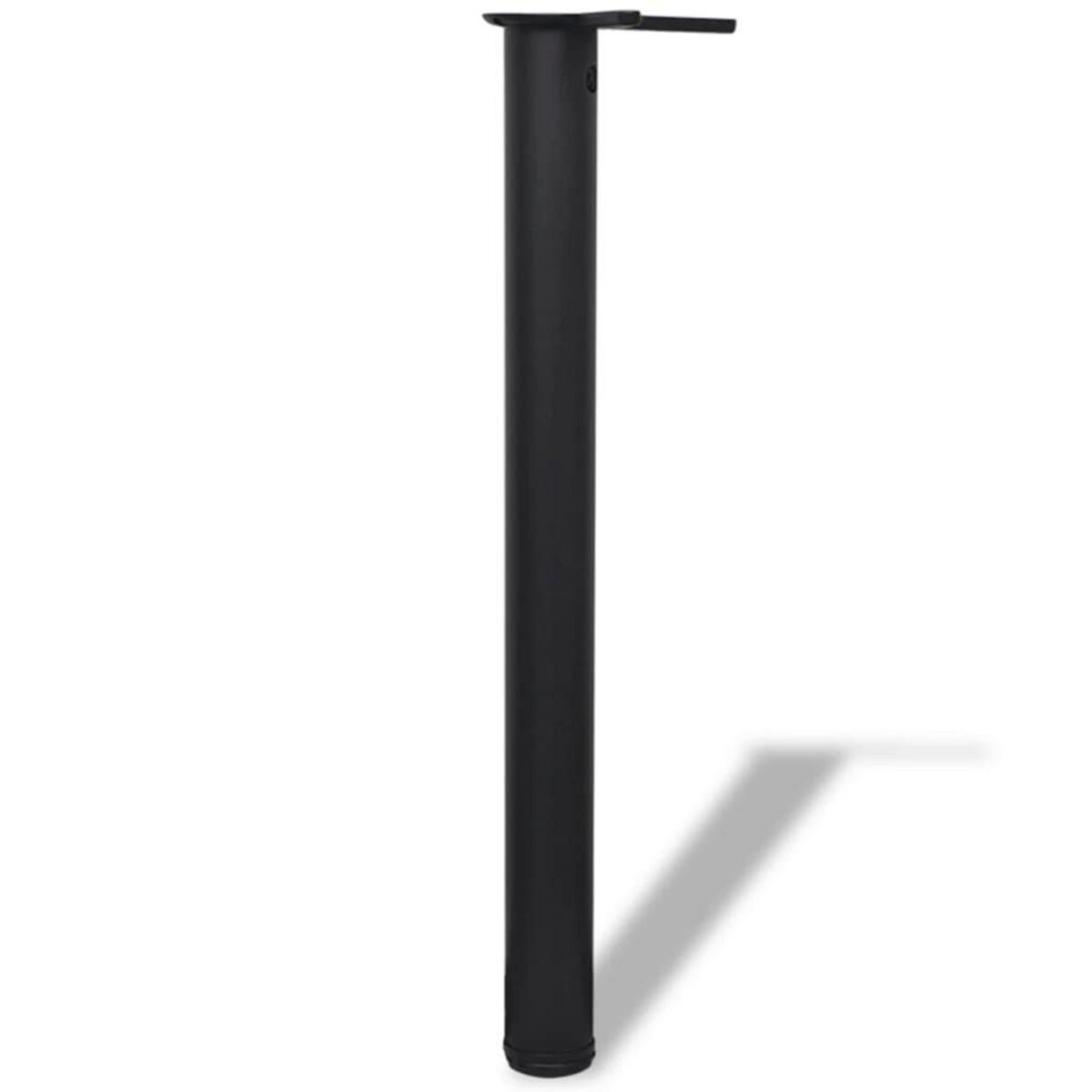 VIDAXL 4 pieds de table reglables en hauteur 710 mm Noir