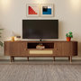 Voir la diapositive 2 : MERAX Meuble tv naturel 175 cm mdf