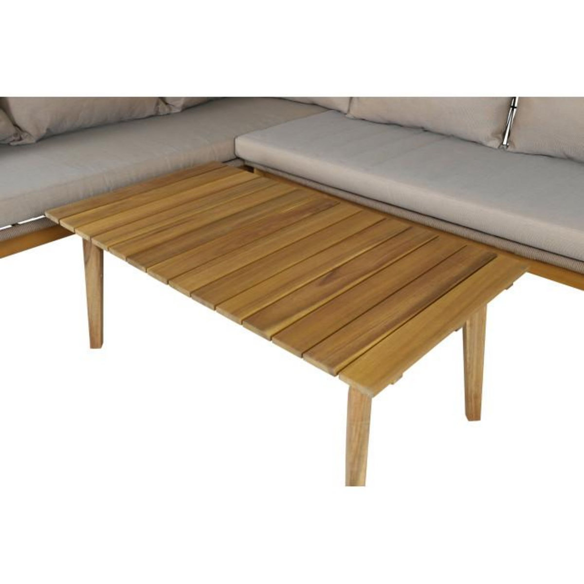 Paris Prix Salon d'Angle de Jardin en Bois  Chania  210cm Beige