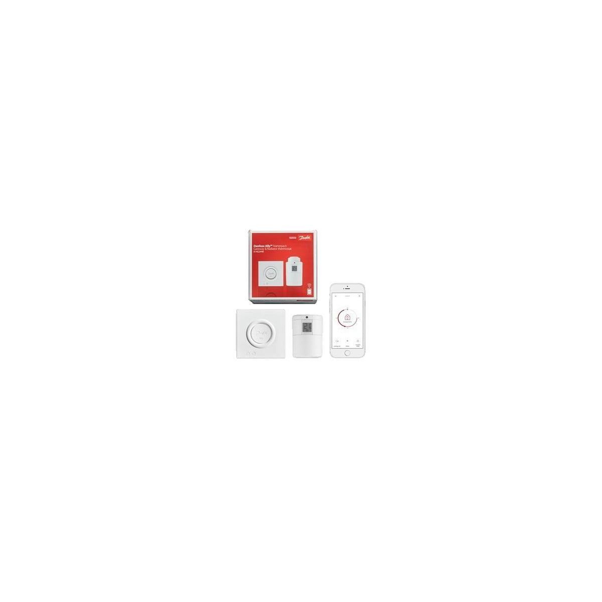Voir la diapositive 3 : Danfoss Thermostat connecté Danfoss Ally blanc