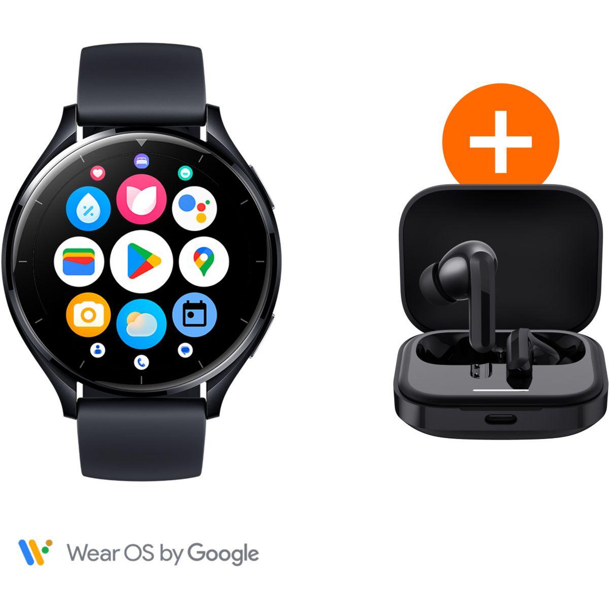 Voir la diapositive 1 : XIAOMI Montre connectée Pack Mi Watch 2 Noir + Buds5