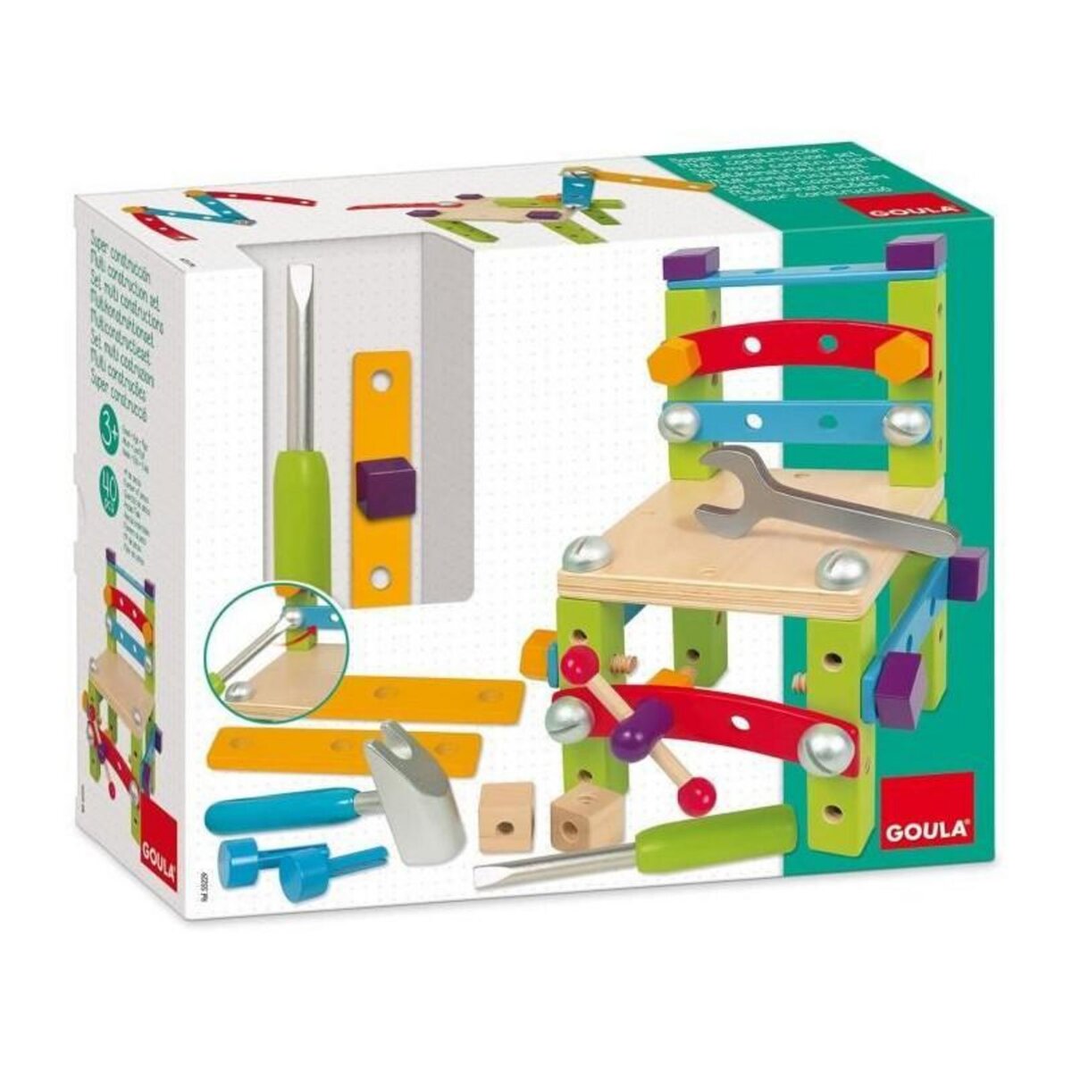 Goula Jeu de construction - GOULA - Set multi constructions - Construisez 7 modeles différents