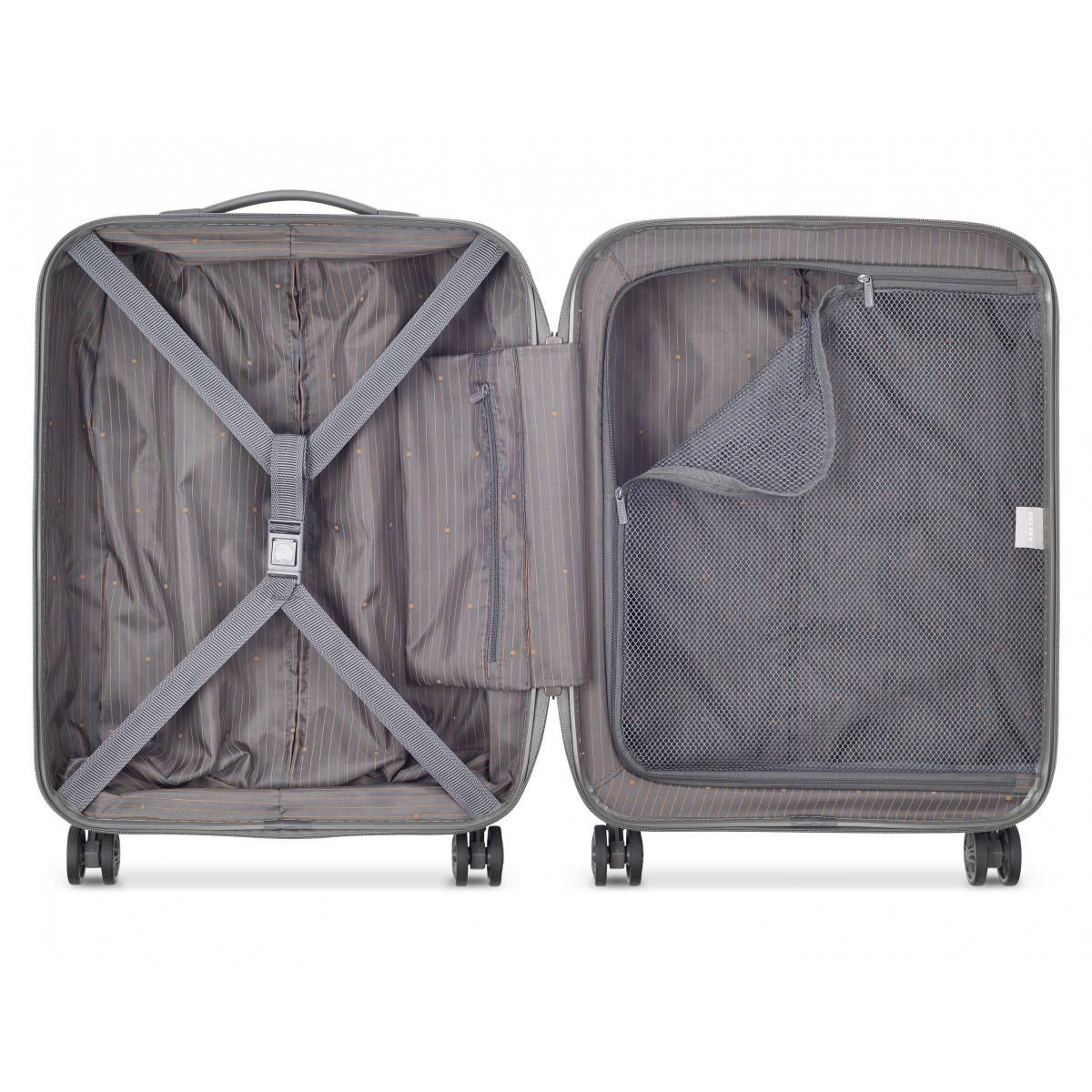 Delsey Valise cabine slim rigide Caumartin Plus Polycarbonate TSA 55 cm