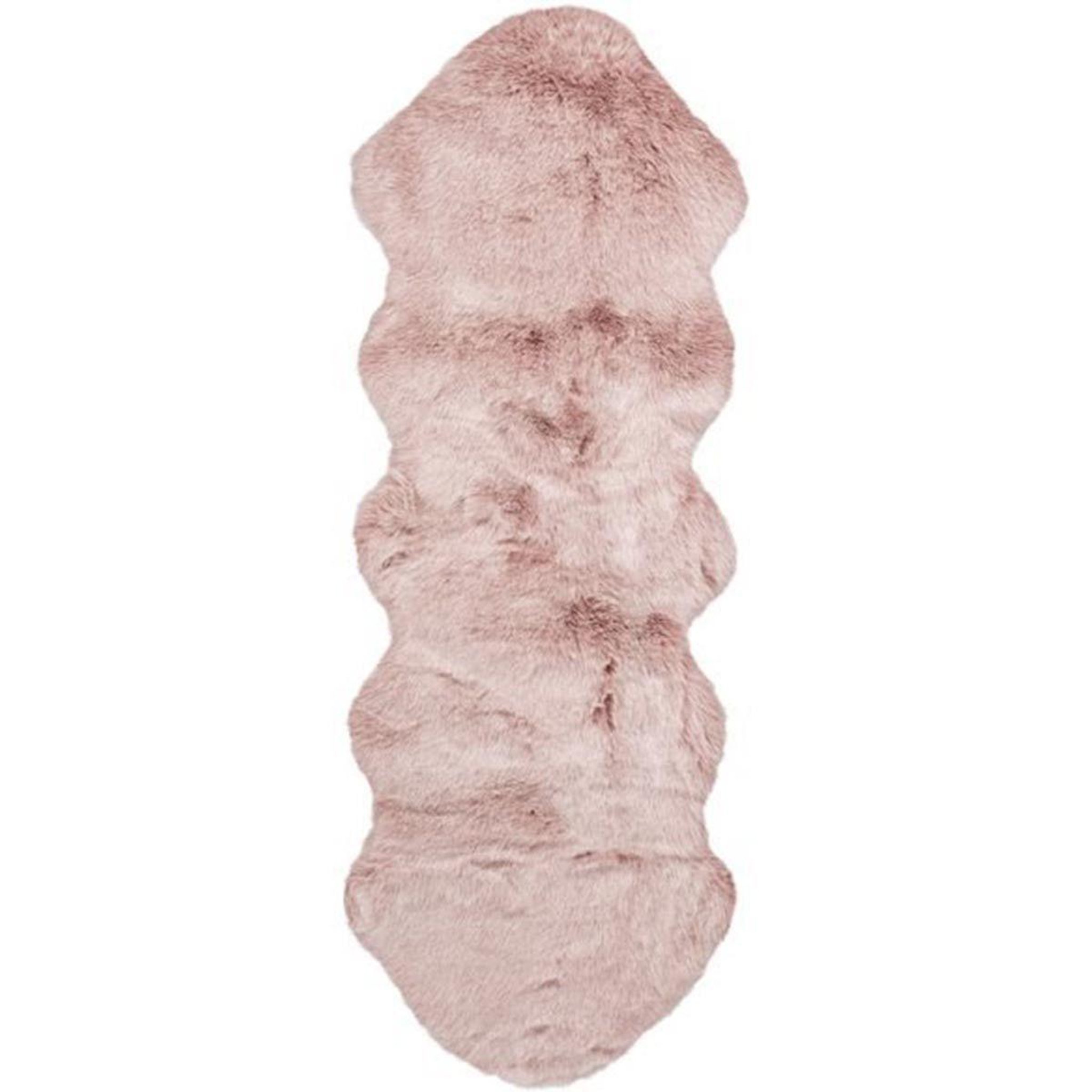 Paris Prix Tapis Arrondi Imitation Fourrure  Tender  Rose. Coloris disponibles : Rose
