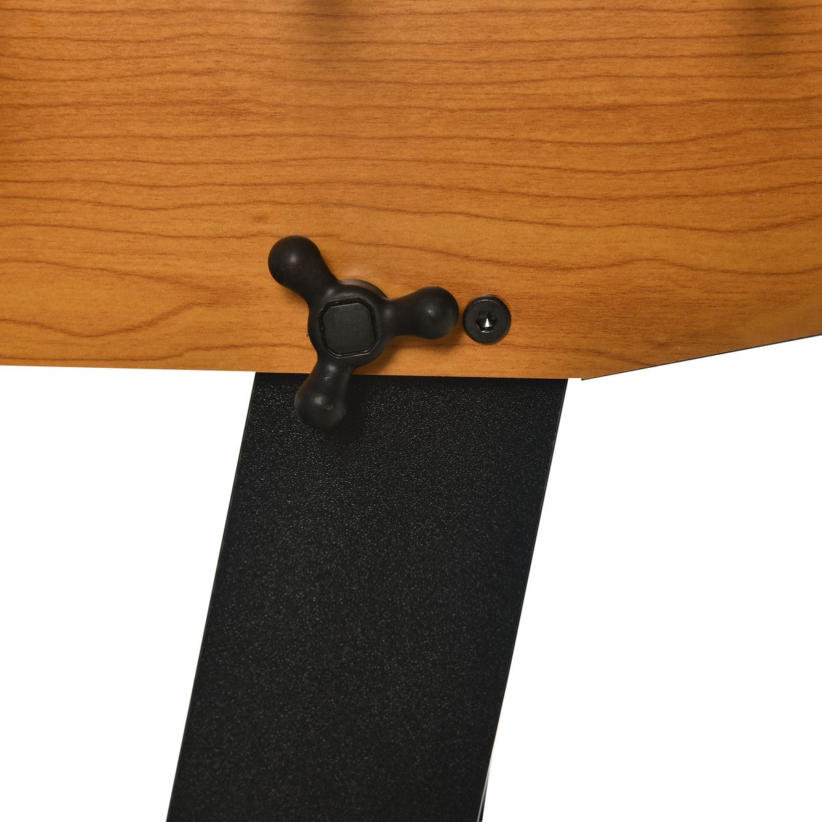 HOMCOM Baby-foot table de Babyfoot pliable dim. 98L x 42l x 62H cm 2 balles fournies MDF imitation bois et noir