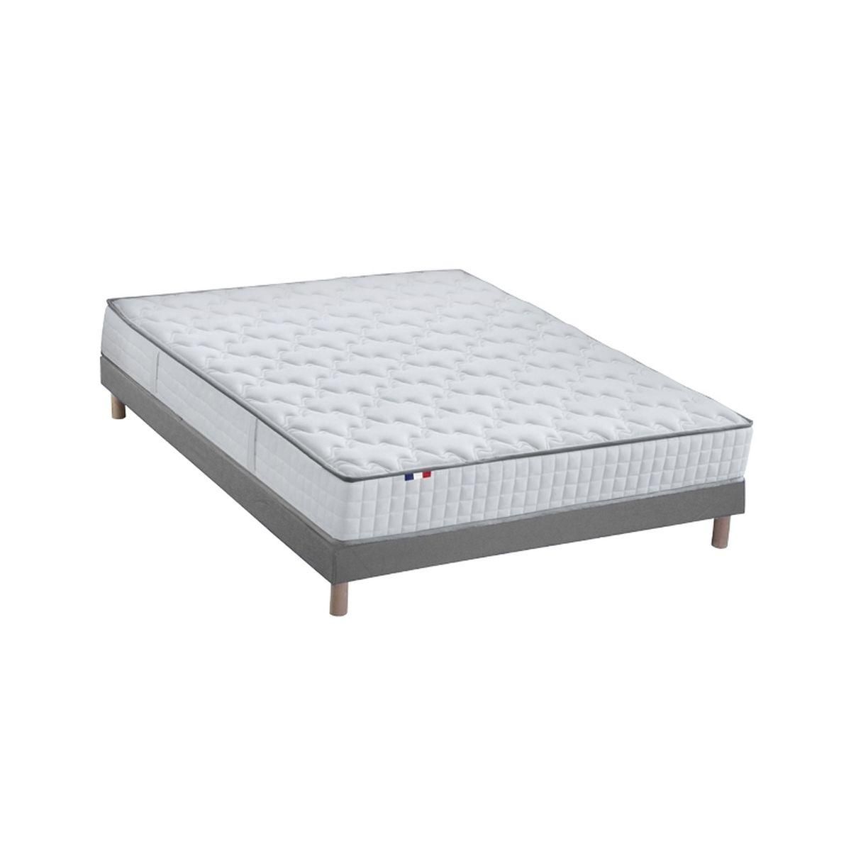 Ensemble Matelas Ressorts 7 zones + Sommier  140 x 190 cm COSMOS