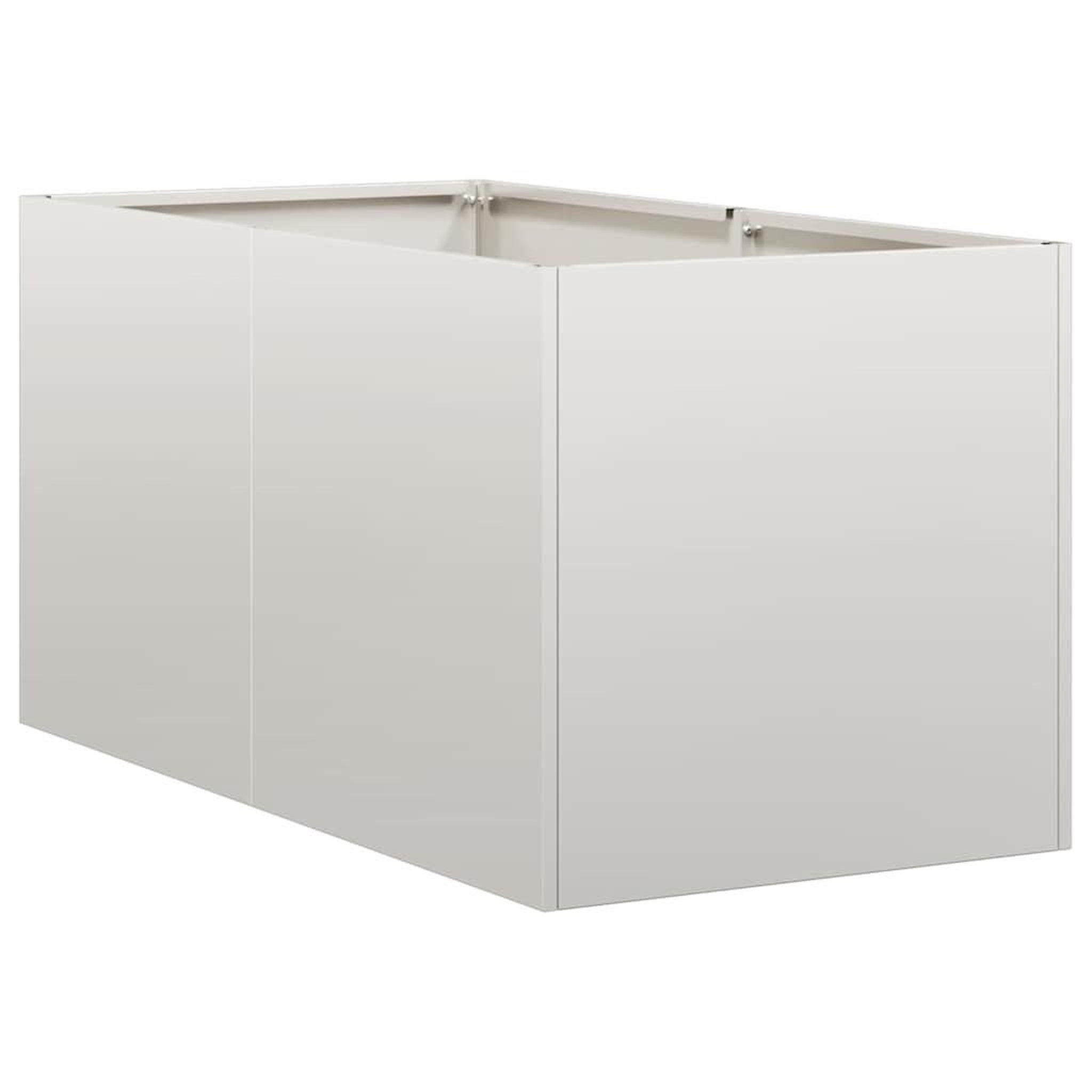 Voir la diapositive 2 : VIDAXL Jardiniere 40x80x40 cm acier inoxydable