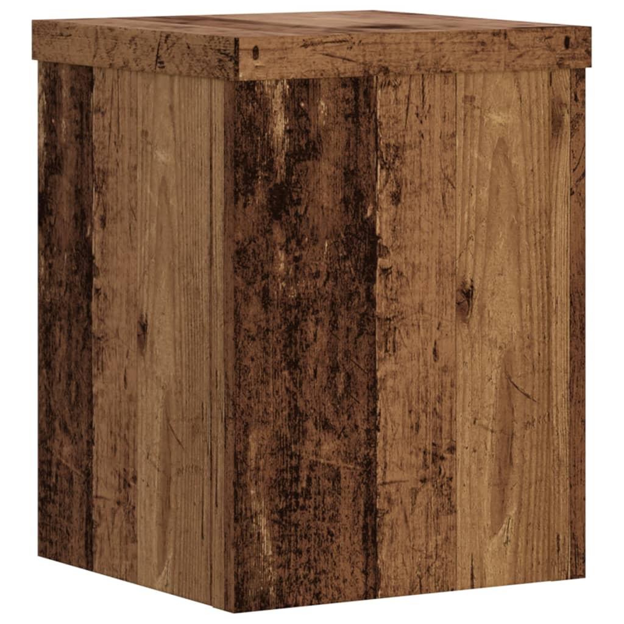 Voir la diapositive 4 : VIDAXL Supports pour plantes 2 pcs vieux bois bois d'ingenierie