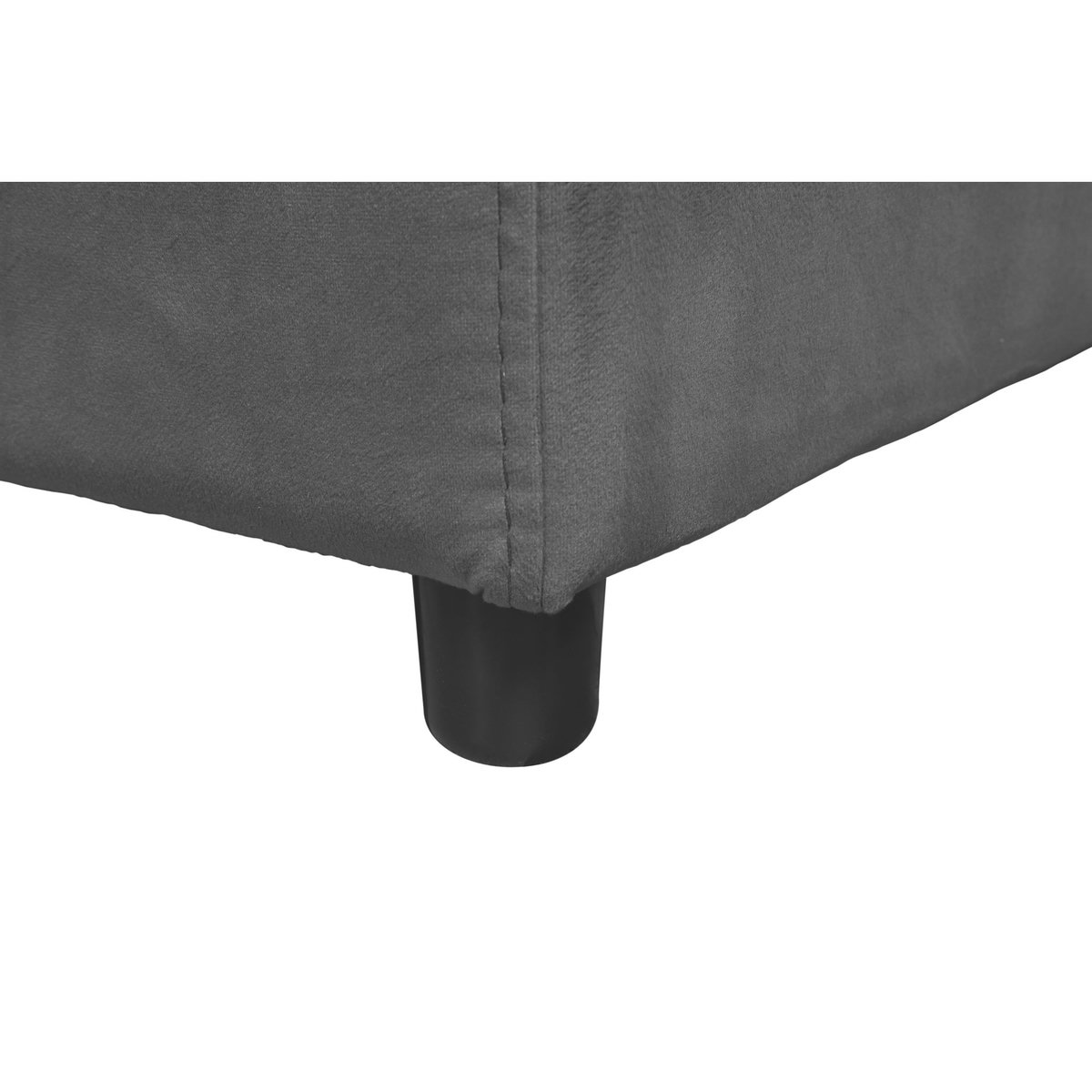Canapé d'angle convertible et réversible  tissu aspect velours 3 places MATHILDE