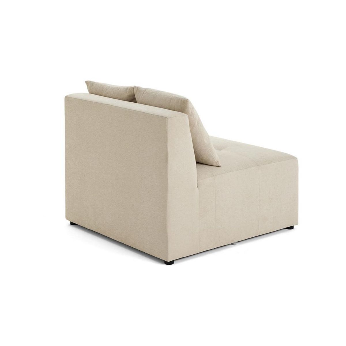 LISA DESIGN Amalfi - module d'assise sans accoudoirs - 1 place - en tissu