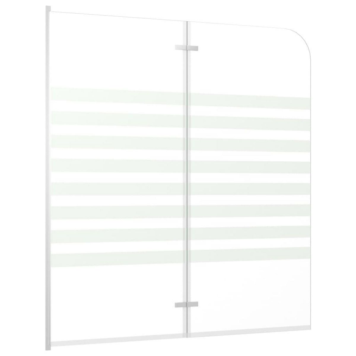 VIDAXL Enclos de bain 120x140 cm Verre trempe Rayures