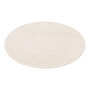 Voir la diapositive 5 : SWEEEK Tapis rond intérieur motifs cercles en relief crème Ø160cm