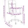 Voir la diapositive 6 : VIDAXL Chaise de bureau reglable en hauteur gris fonce tissu