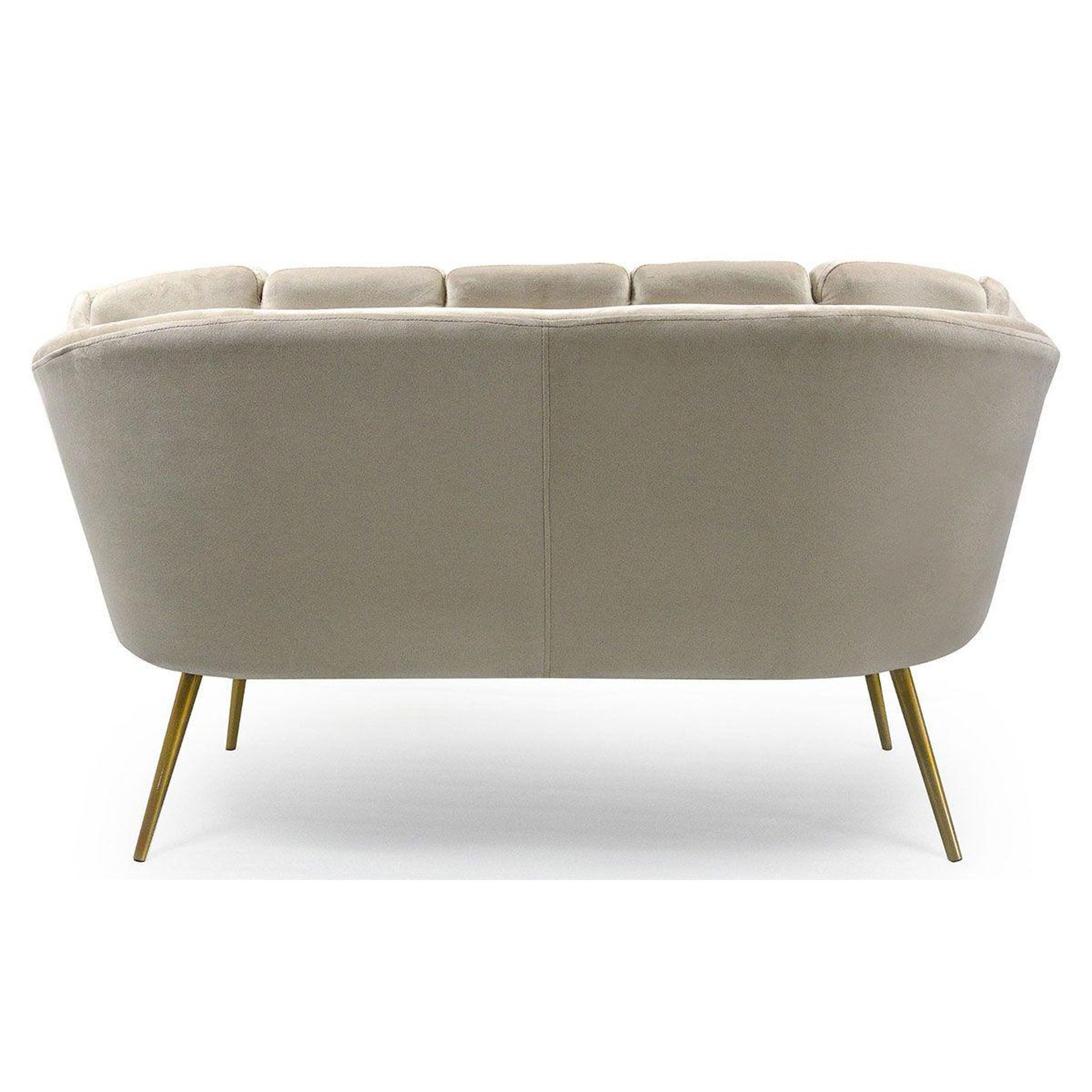Voir la diapositive 4 : Paris Prix Canapé 2 places en velours  dabren  138cm taupe